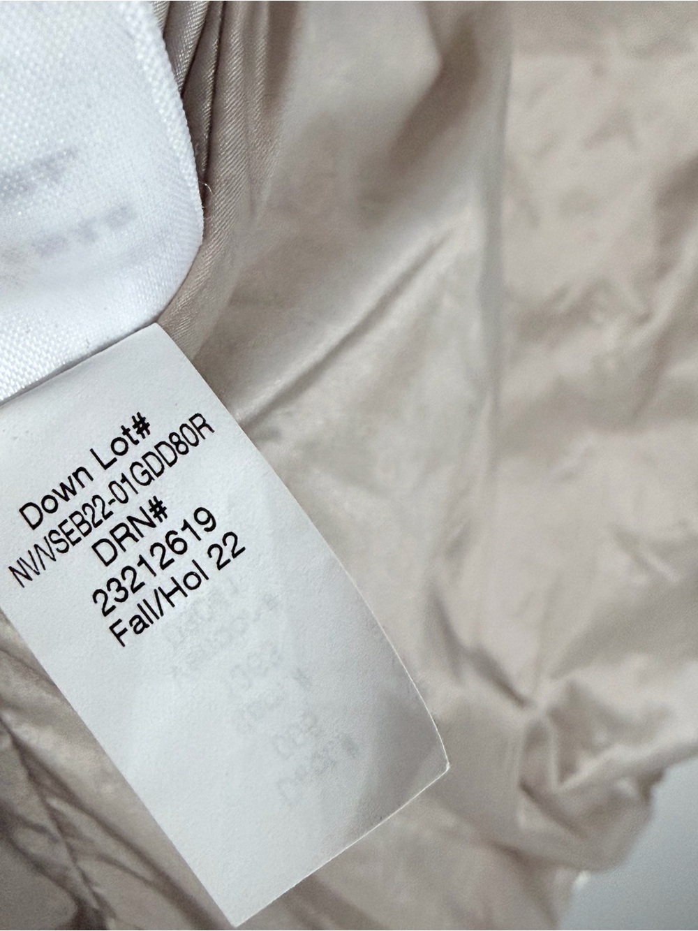 Eddie Bauer Women's Light Cream Quilted Hooded Down Vest S - Picture 13 of 13